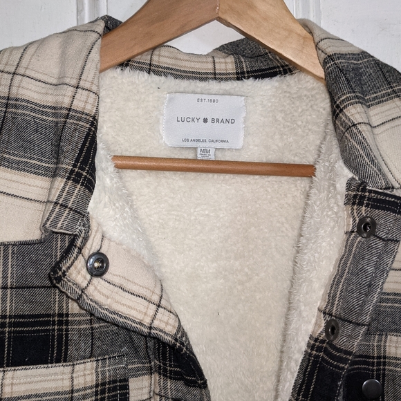 Lucky Brand Lined Flannel Shacket - Picture 2 of 2